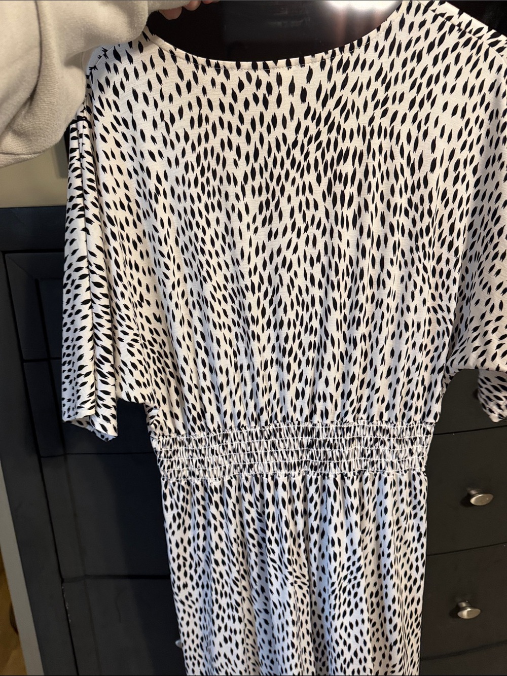 mts Black and White Printed Dress - Picture 6 of 6